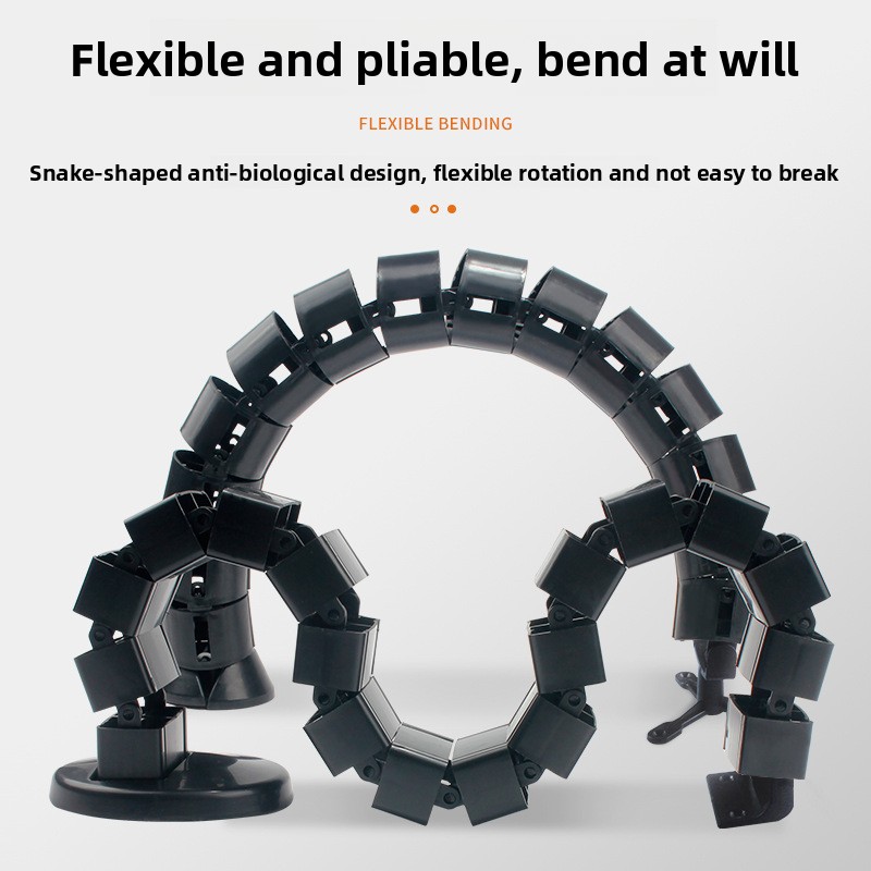 Cable Management Sleeve - منظم أسلاك تحت المكتب، حاوية كابلات،