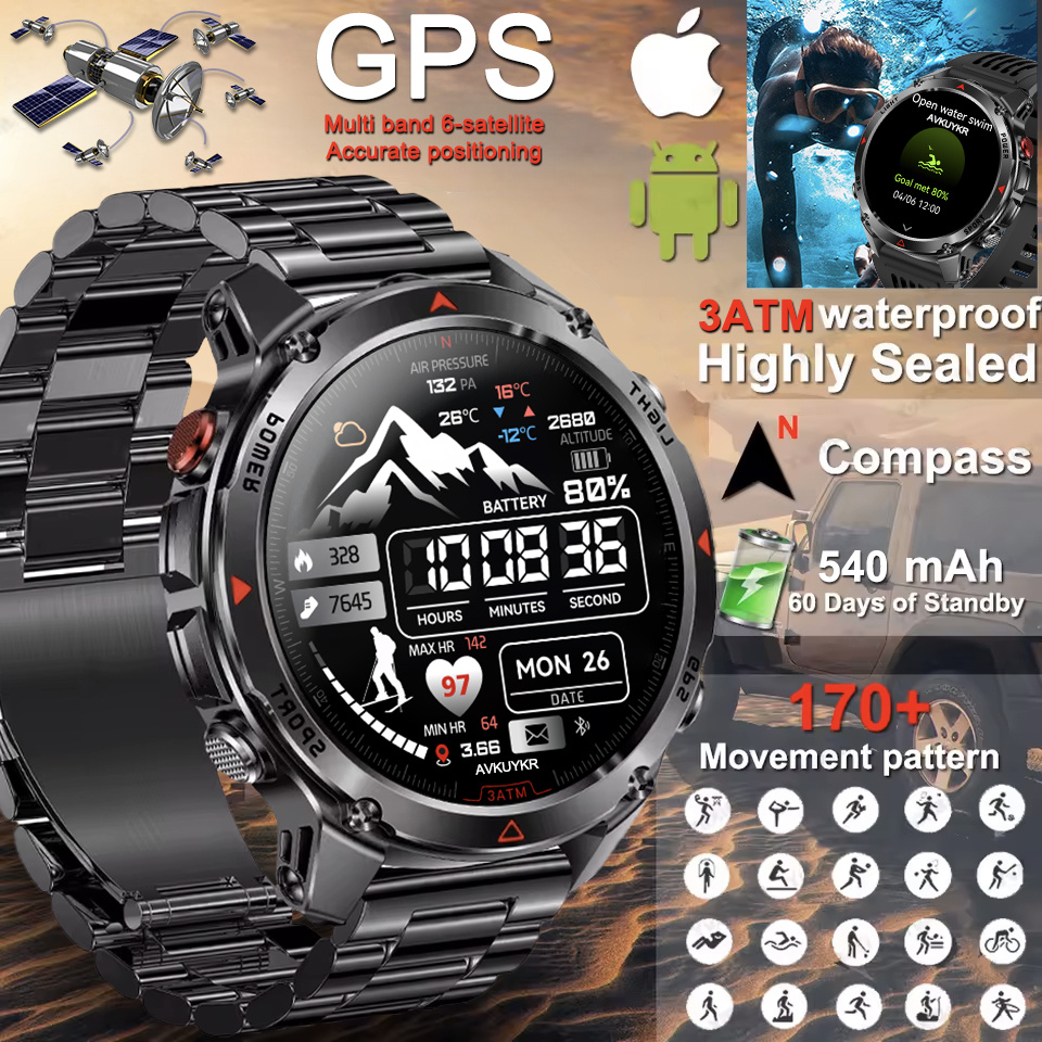 High Refresh Monitor - مغامرة GPS SmartWatch المدمج في متعدد