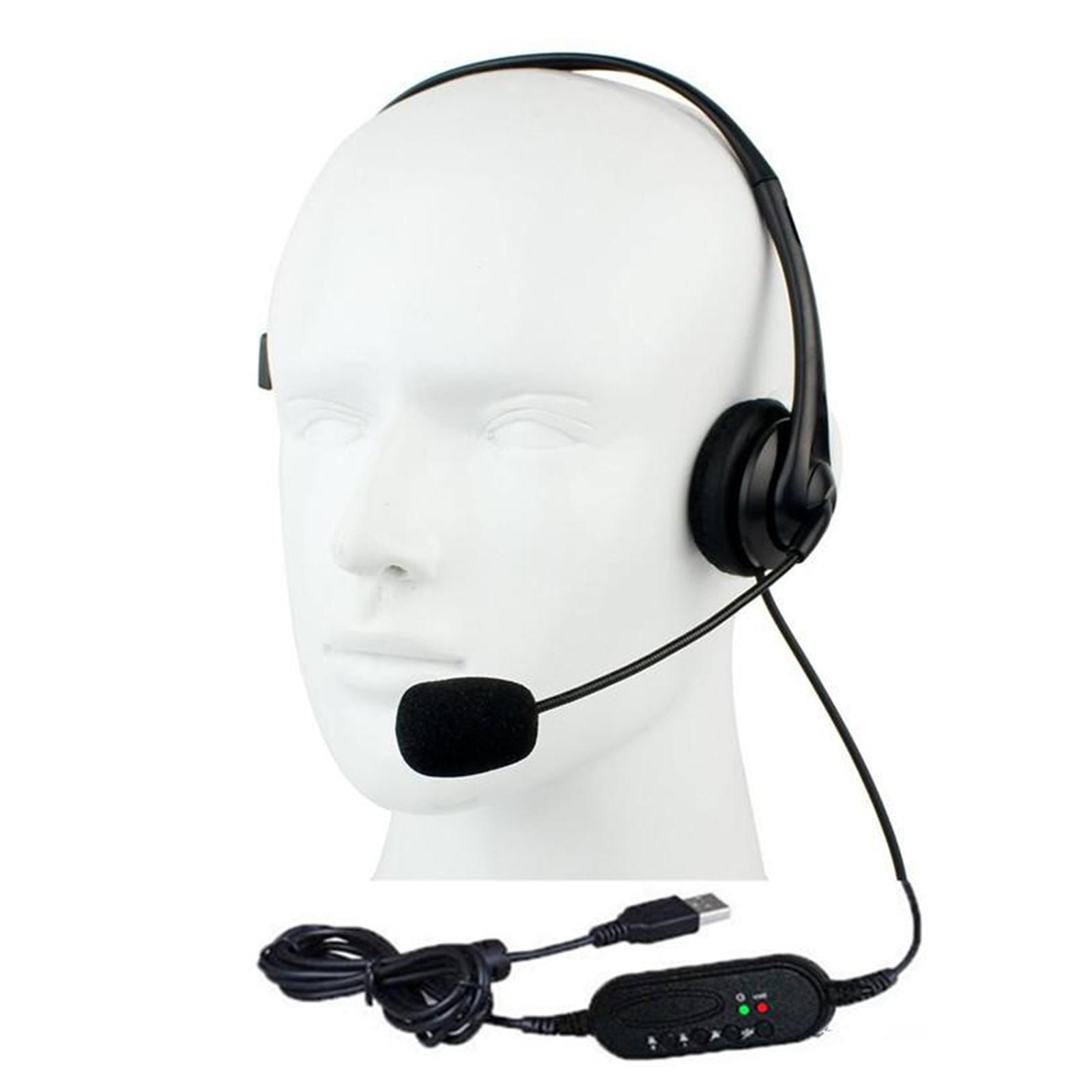 Pc Gaming Center - سماعة مكتب USB خفيفة الوزن ،