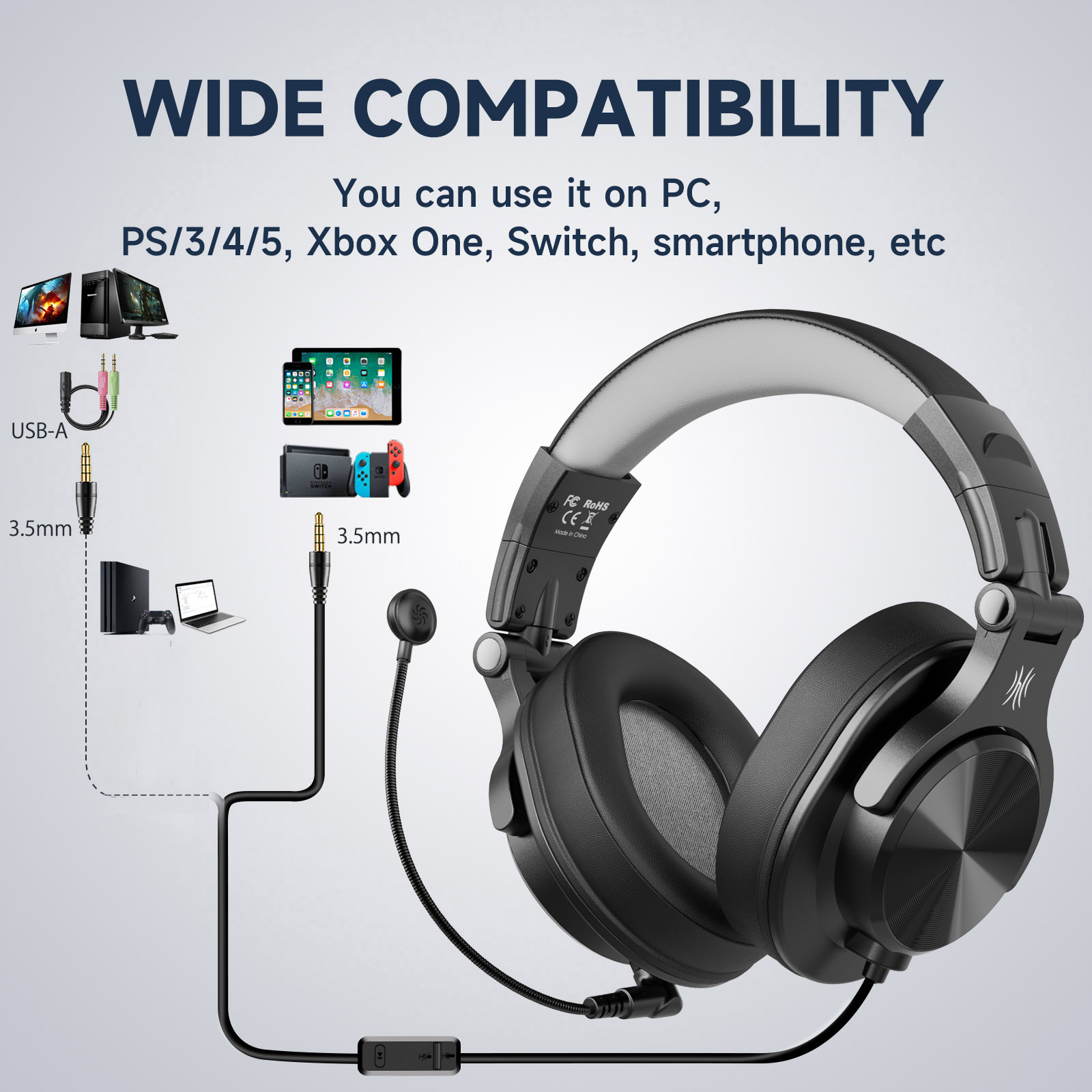 سماعة رأس للألعاب بالكمبيوتر ، - مراجعة Pc Gaming Center وسعره