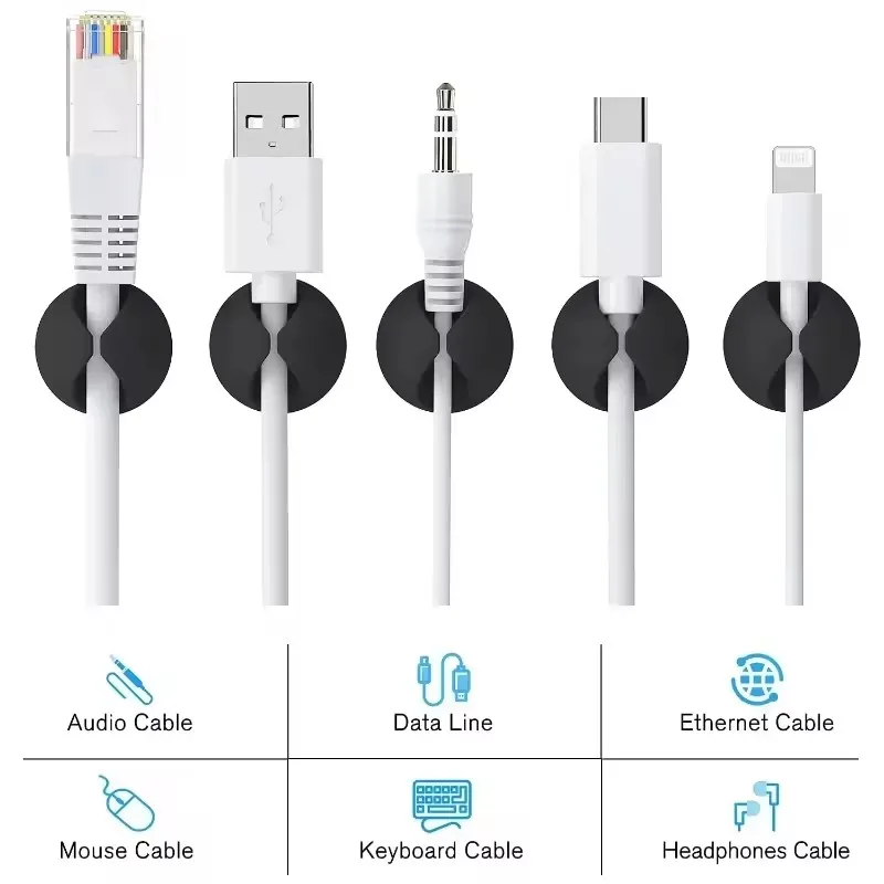 5/50 قطعة مشبك كابل اللفاف الم - مراجعة Cable Management Sleeve وسعره