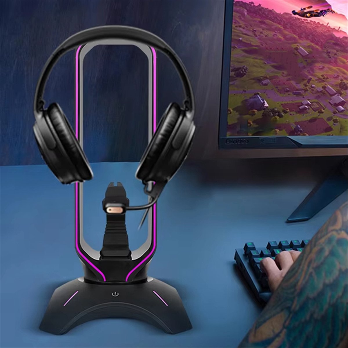 حامل سماعة رأس للألعاب RGB ثاب - مراجعة Mouse Bungee Holder وسعره