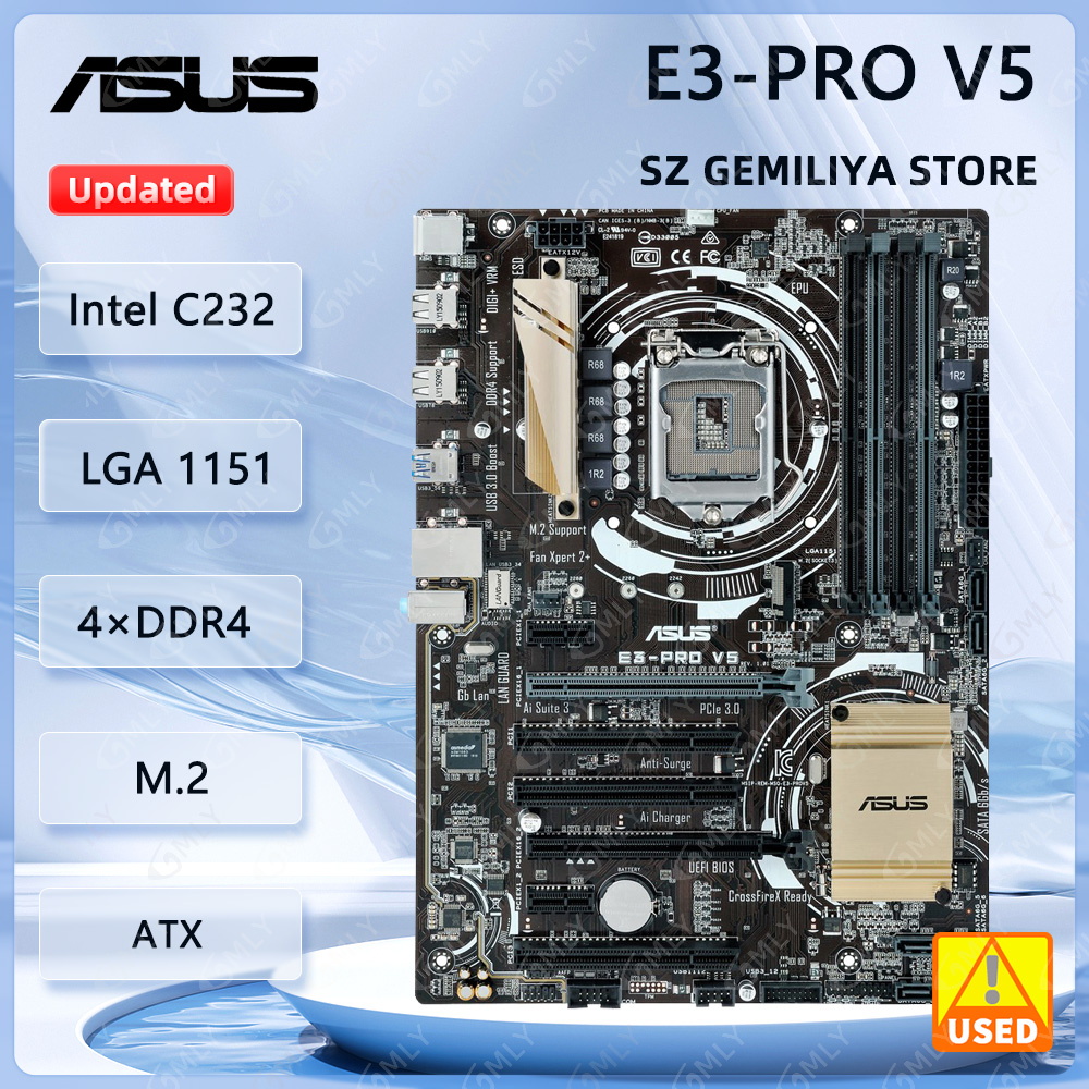 اللوحة الأم Asus E3-PRO V5 LGA - مراجعة Intel Cpu Core I5 وسعره
