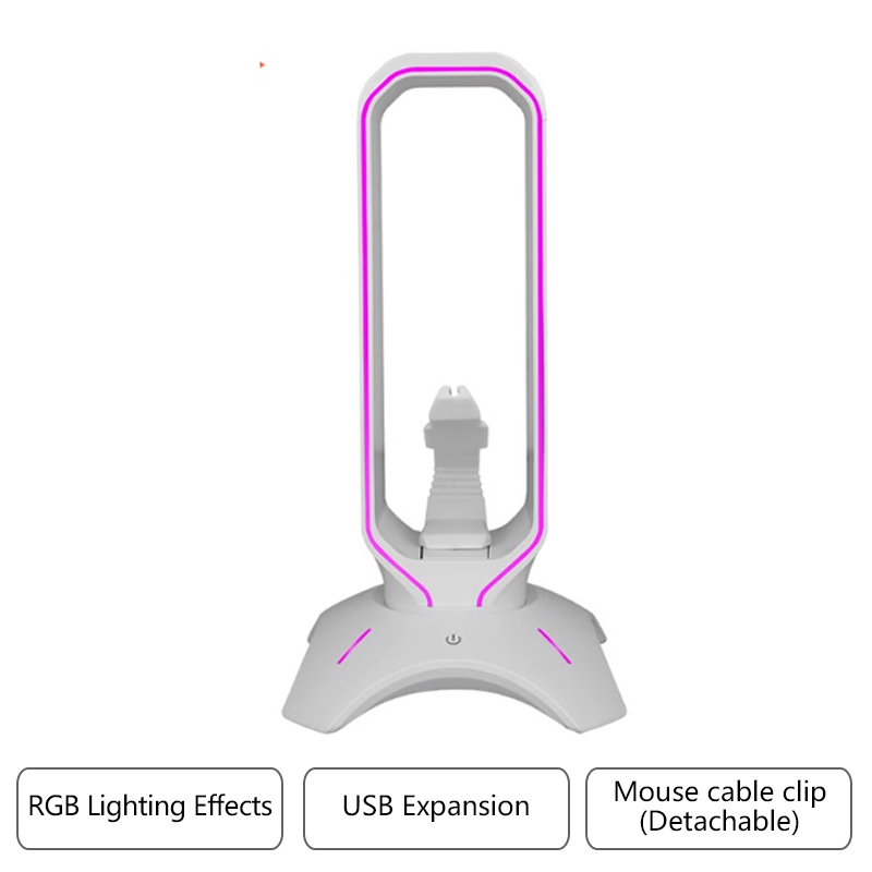 حامل سماعة رأس للألعاب RGB مع  - مراجعة Mouse Bungee Holder وسعره