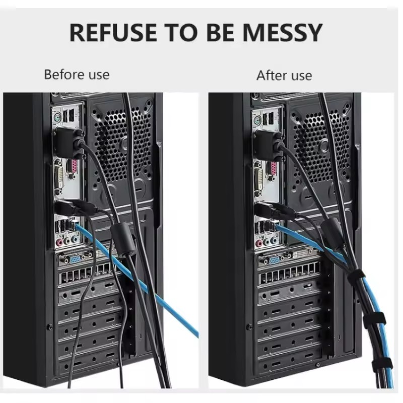 1/5 متر منظم الكابلات إدارة ال - مراجعة Cable Management Sleeve وسعره