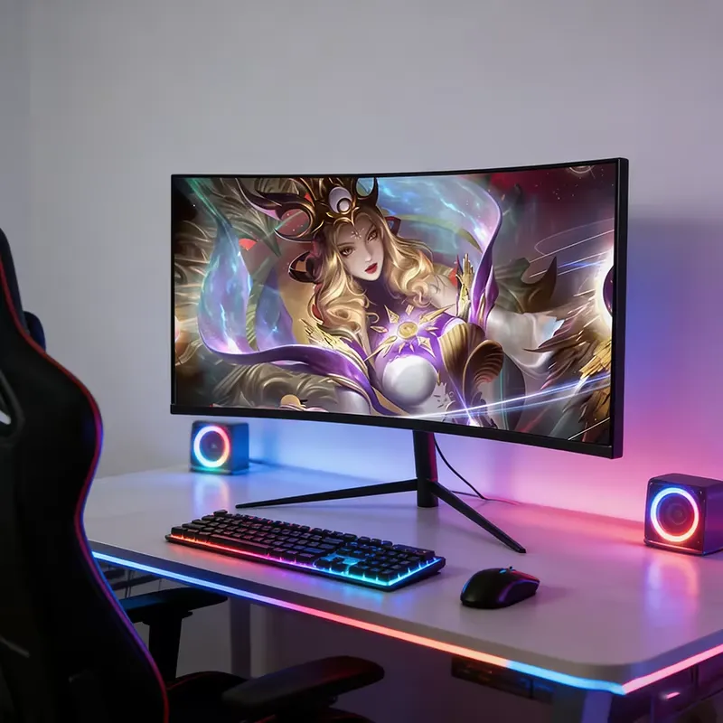 شاشة ألعاب منحنية FY 4K بتردد  - مراجعة High Refresh Monitor وسعره