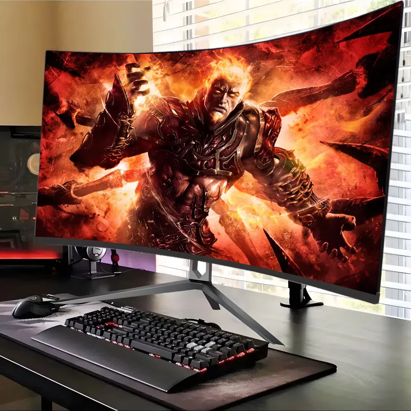 شاشة ألعاب منحنية FY 4K بتردد  - مراجعة High Refresh Monitor وسعره